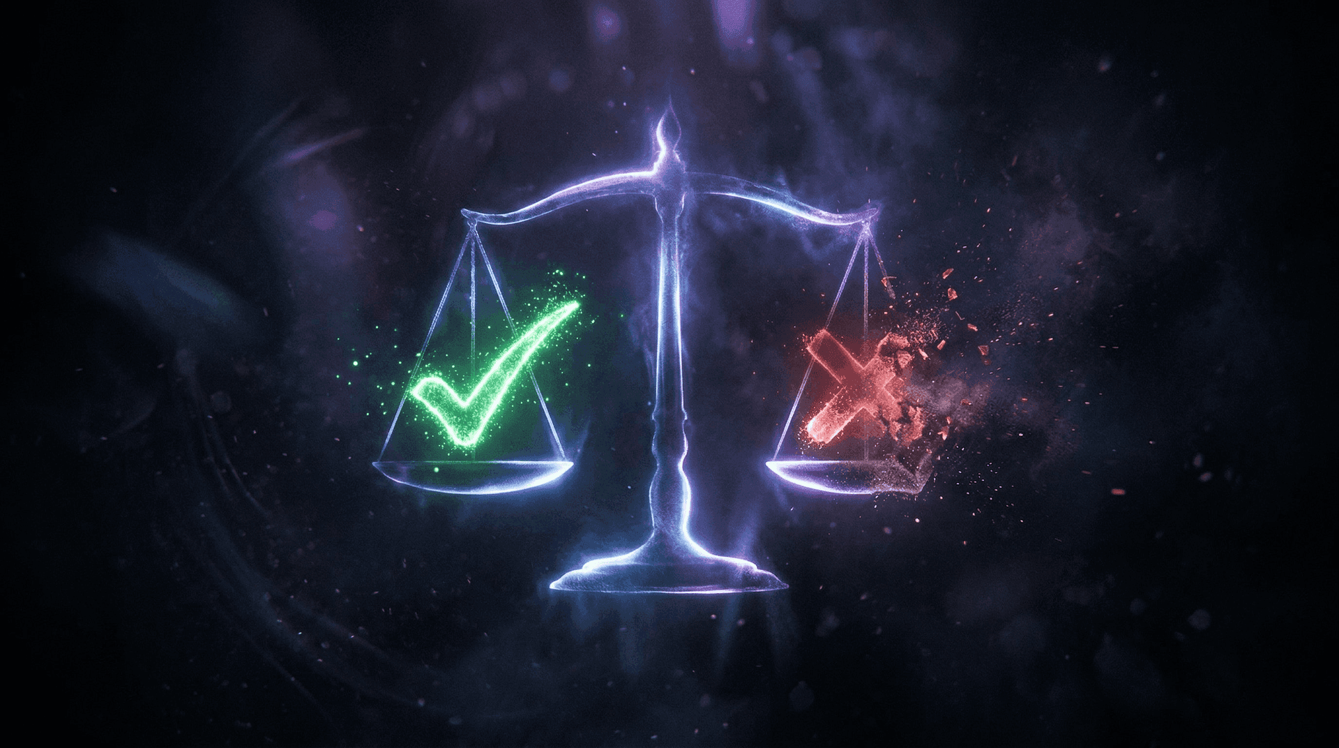 A balance scale weighing inclusion against exclusion