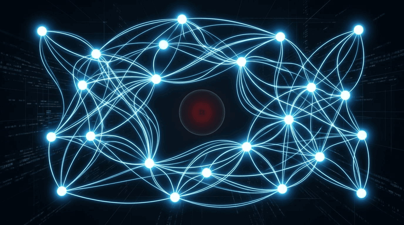 A tainted node isolated from the network — no counterparty will accept its transactions