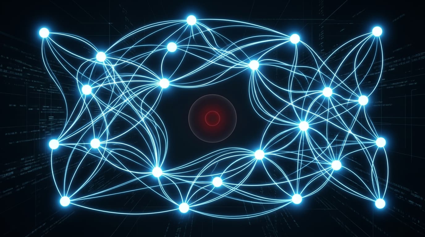 A tainted node isolated from the network — no counterparty will accept its transactions