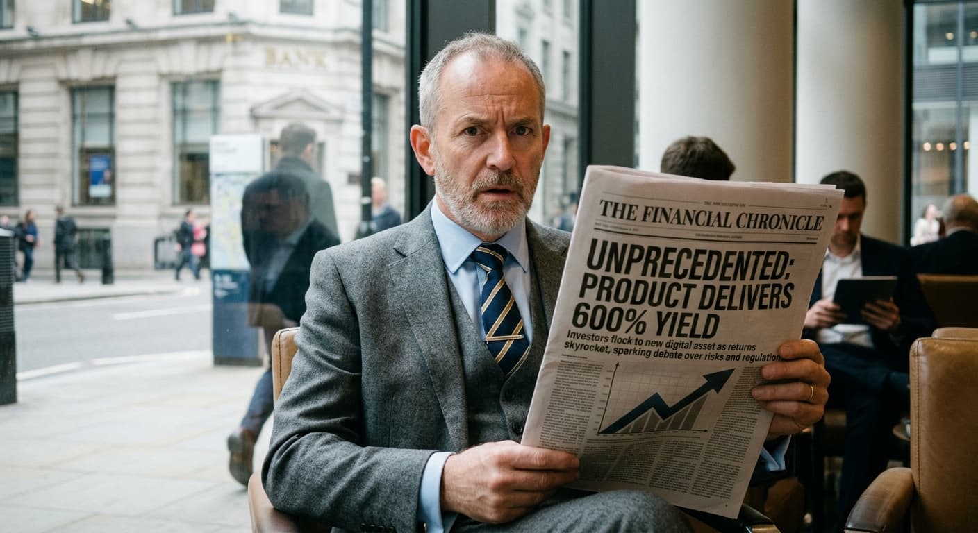 A Financial Expert reading about INFLA Token