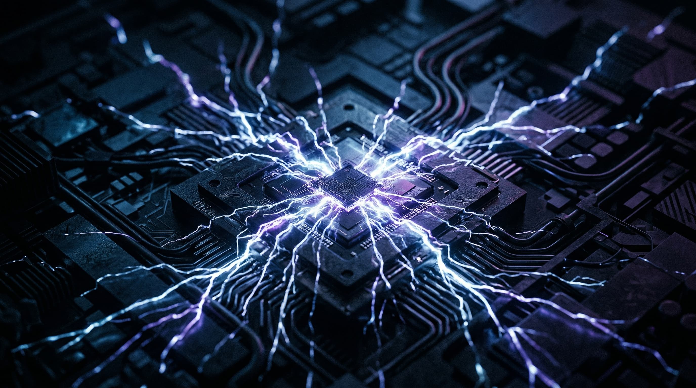 A quantum processor emanating fractures of energy