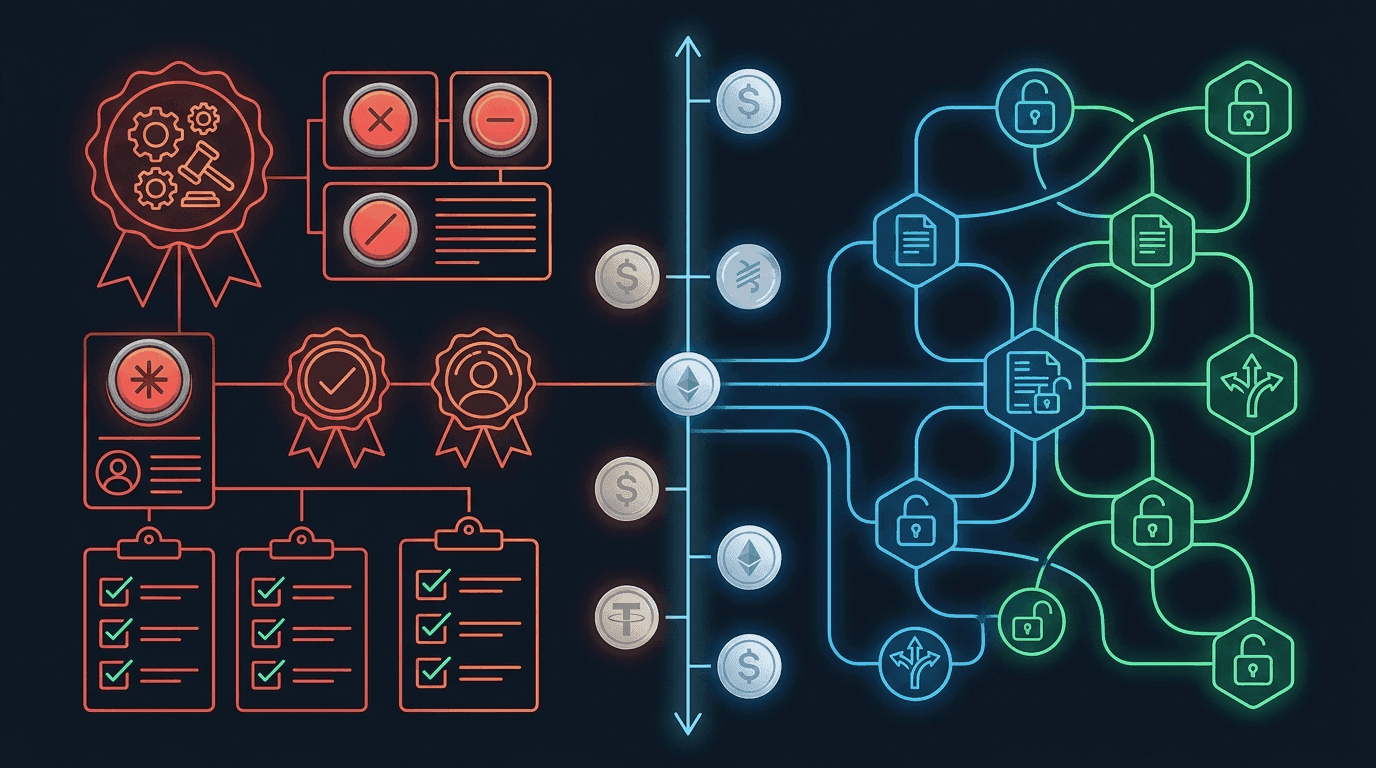 The tension between regulatory compliance with freeze mandates and permissionless DeFi composability
