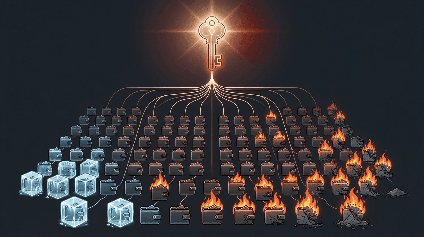 A single key controlling hundreds of wallets: one point of authority over billions in frozen stablecoin value